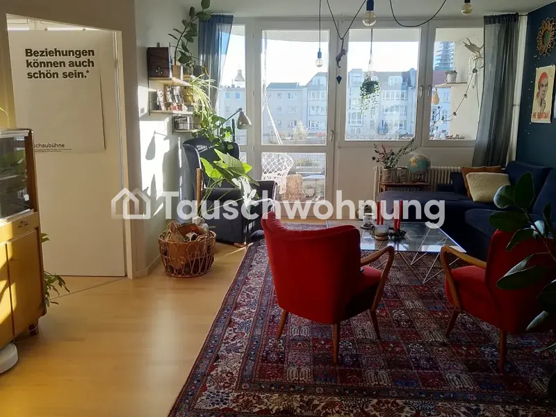 Tauschwohnung: Bieten helle 2 Zimmer mit großem Südbalkon gegen 3+ Zimmer — photo 1
